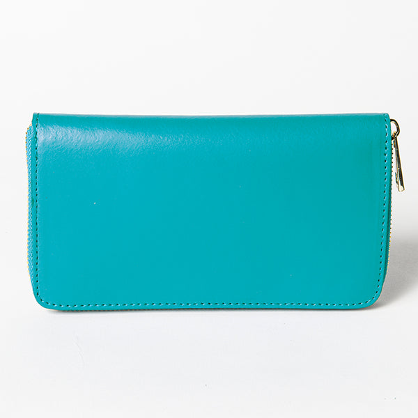 ELEGANT - elegant turquoise leather wallet