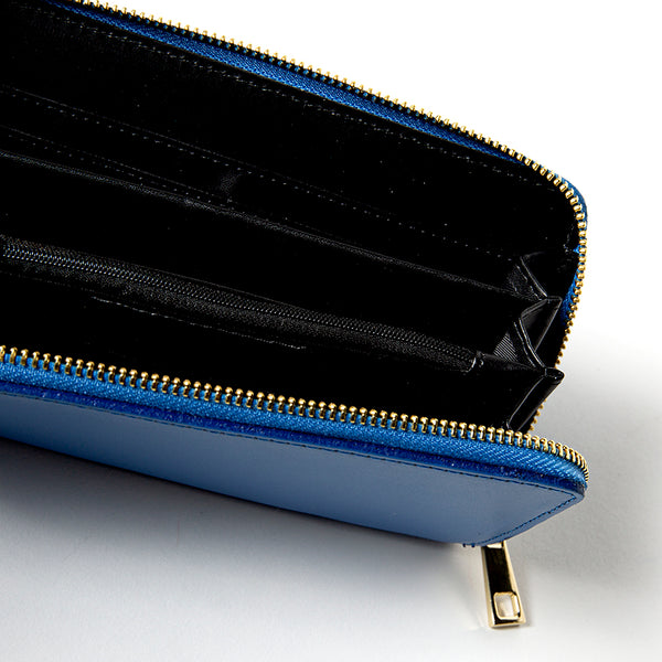 ELEGANT - elegant blue leather wallet