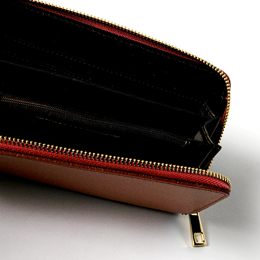 ELEGANT - portafoglio in pelle elegant rosso