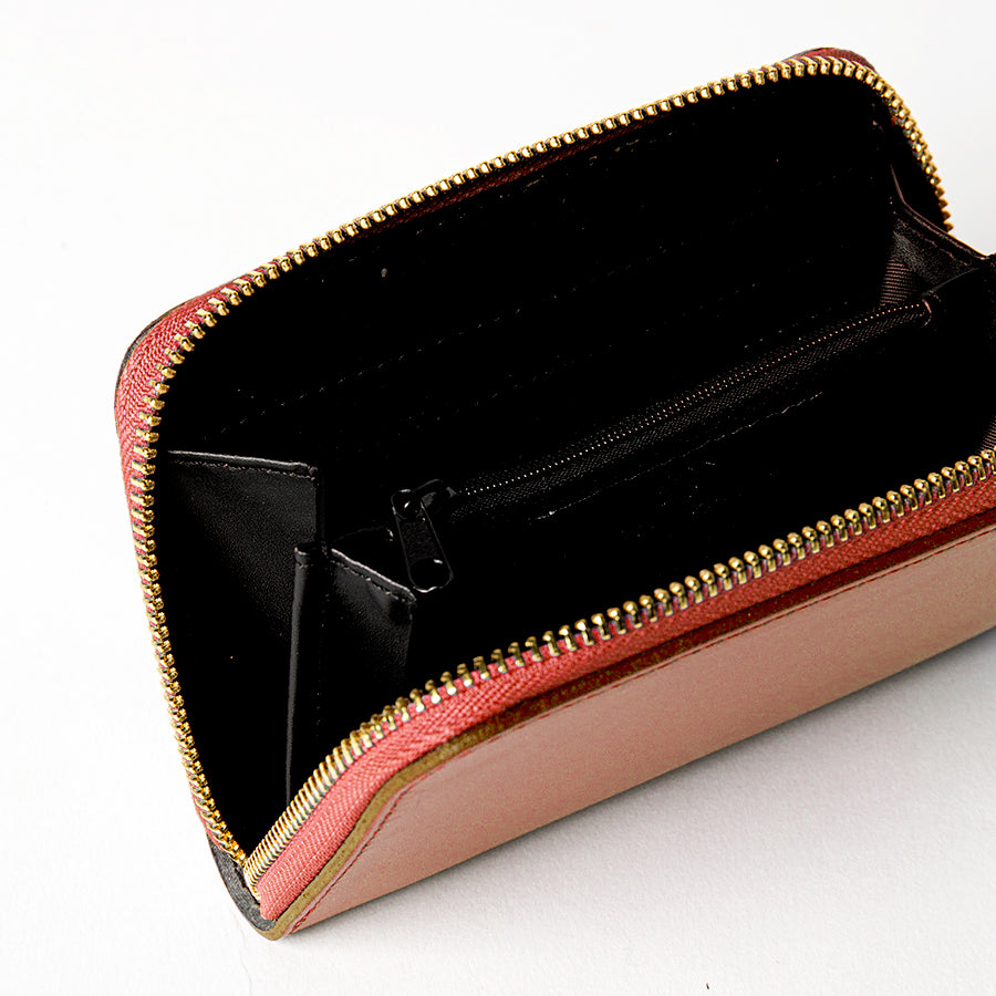 ELEGANT MINI - elegant red leather wallet