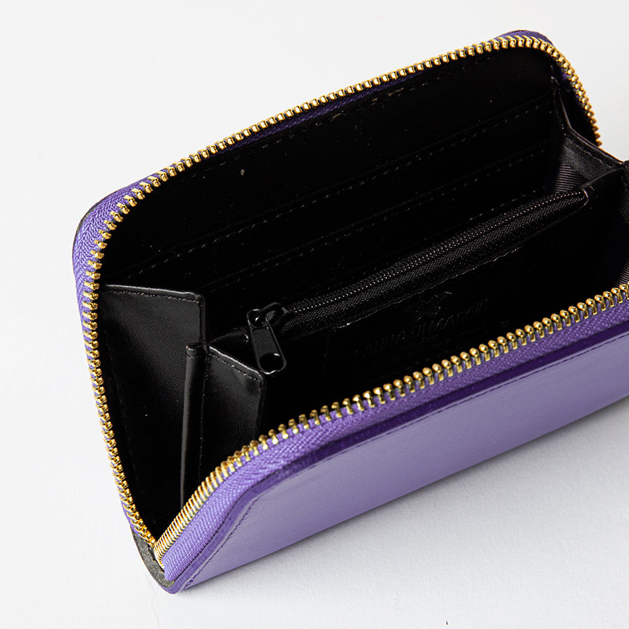 ELEGANT MINI - elegant purple leather wallet