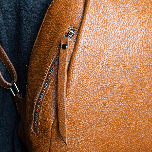 ZIP - zainetto in pelle dollaro cuoio