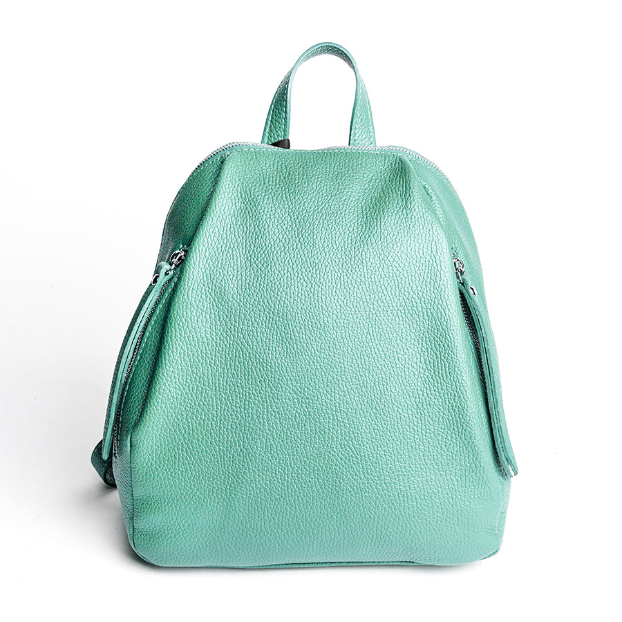 ZIP AM - tiffany dollar leather backpack