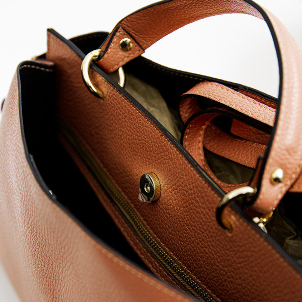 ALEXA IT/AM - structured leather dollar bag