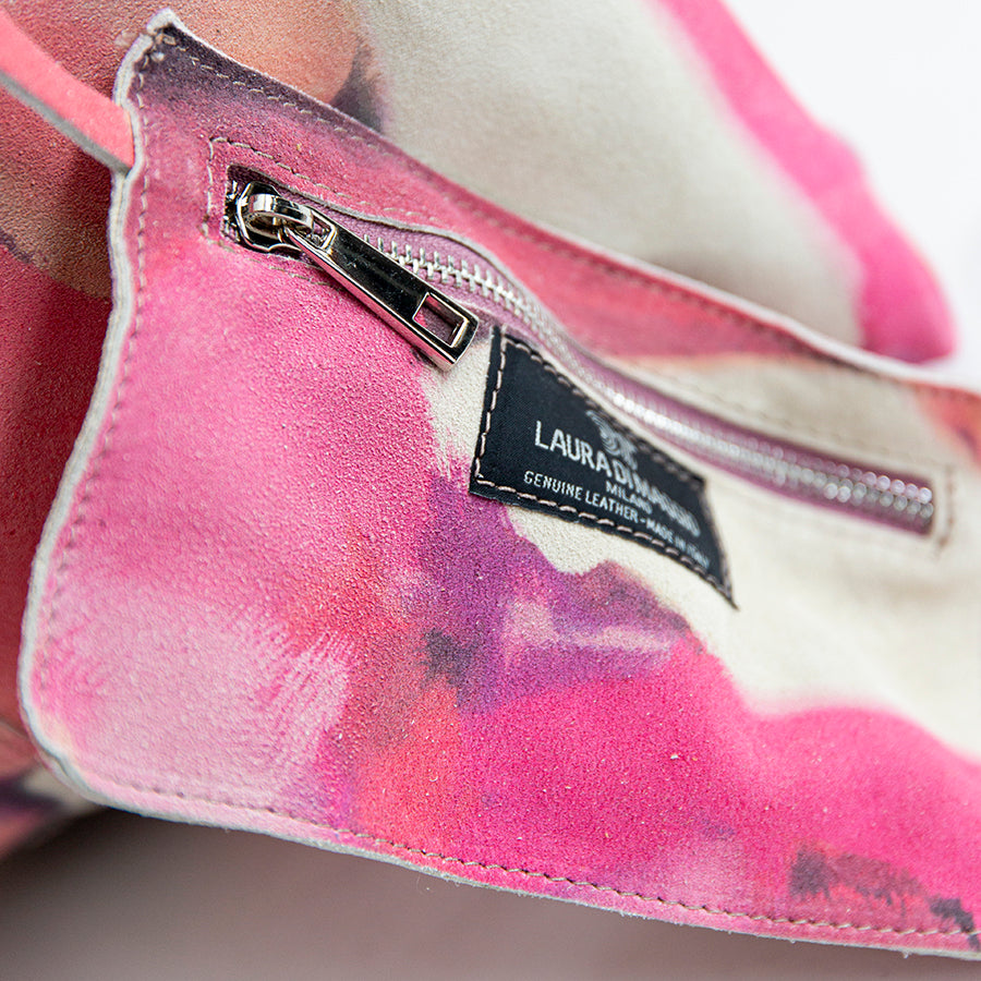 LE SAC - multicolored suede bag