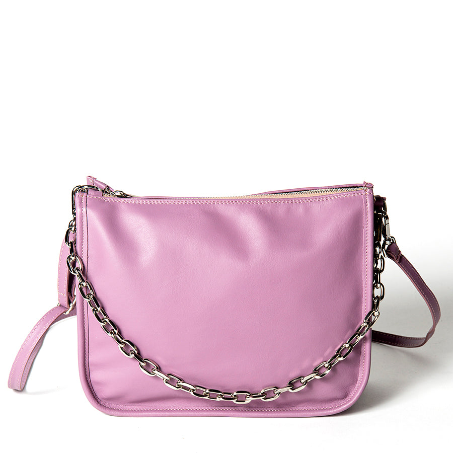 POLLY - Soft Nappa Leather Postina in Mauve