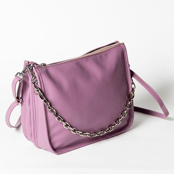 POLLY - Soft Nappa Leather Postina in Mauve