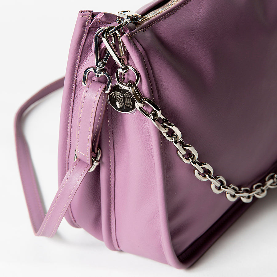 POLLY - Soft Nappa Leather Postina in Mauve