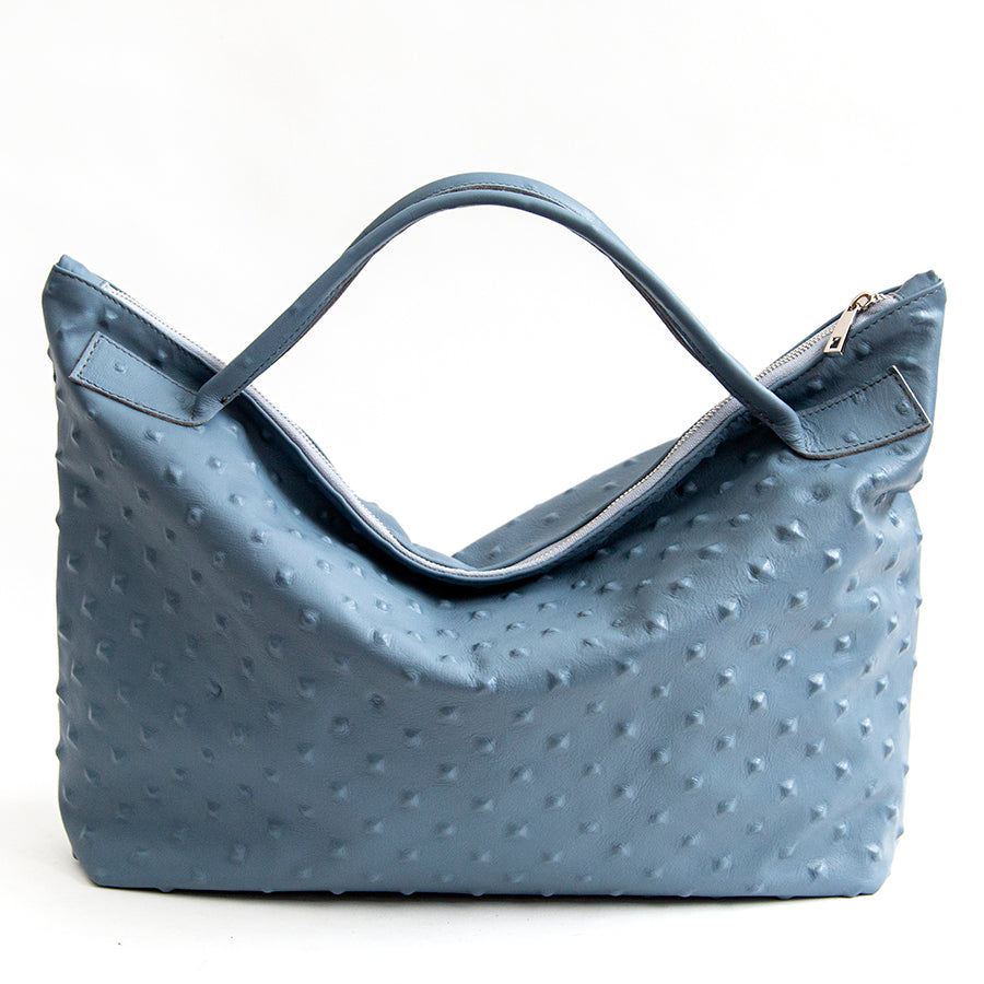 BIKER - borsa in pelle soft stampa chiodo avio