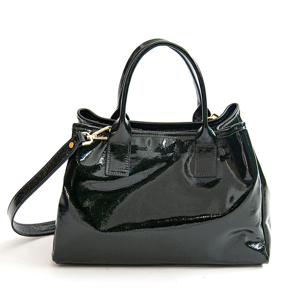 MILANO VERNICE - green patent leather bag