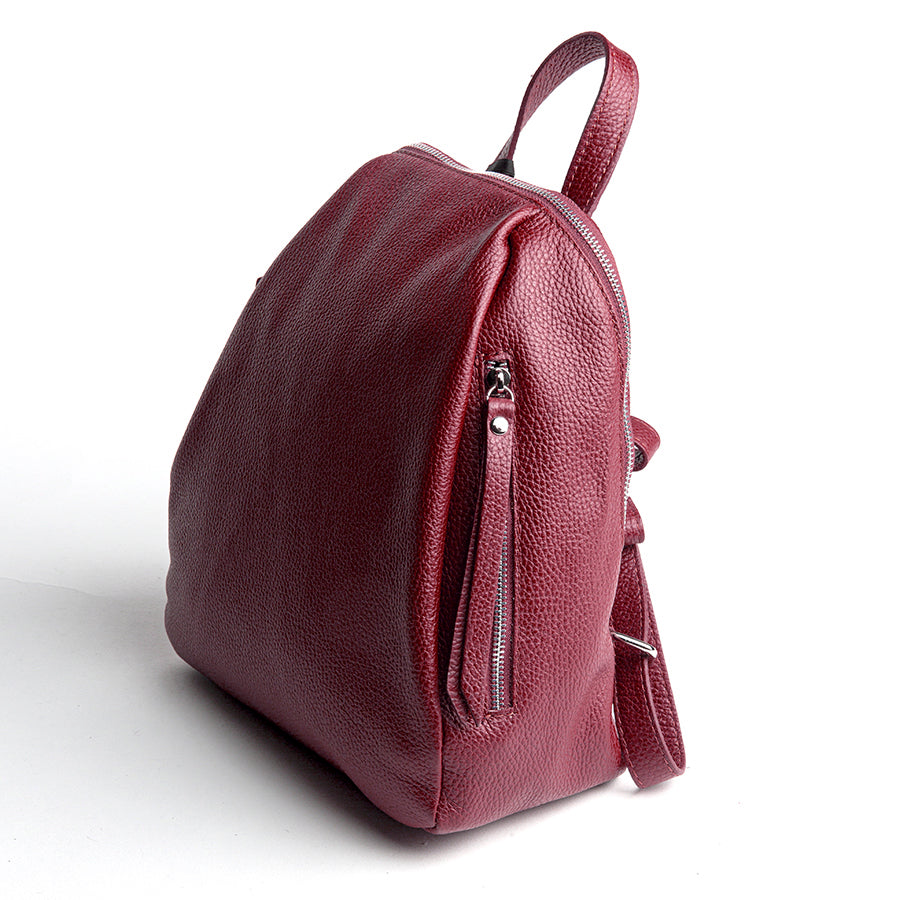 ZIP - zainetto in pelle dollaro rubino