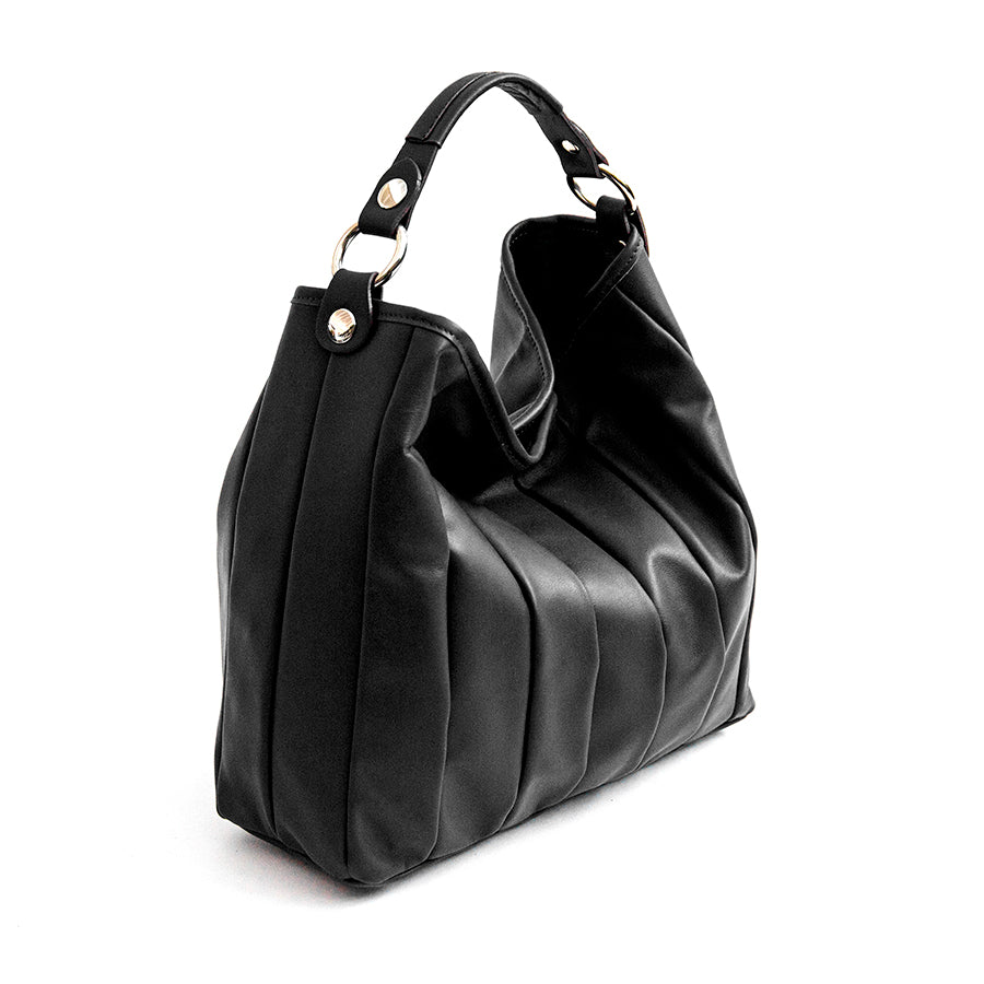 TESSA SMALL - Black quilted nappa leather bag
