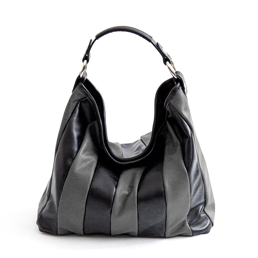 TESSA SMALL - Gray Quilted Nappa Leather Bag