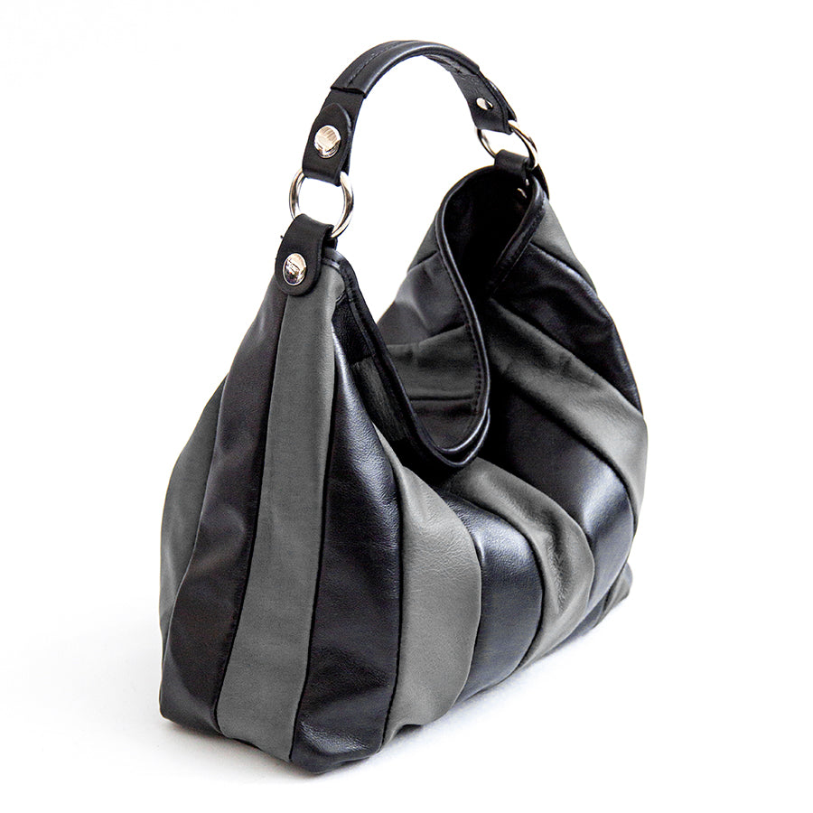 TESSA SMALL - Gray Quilted Nappa Leather Bag