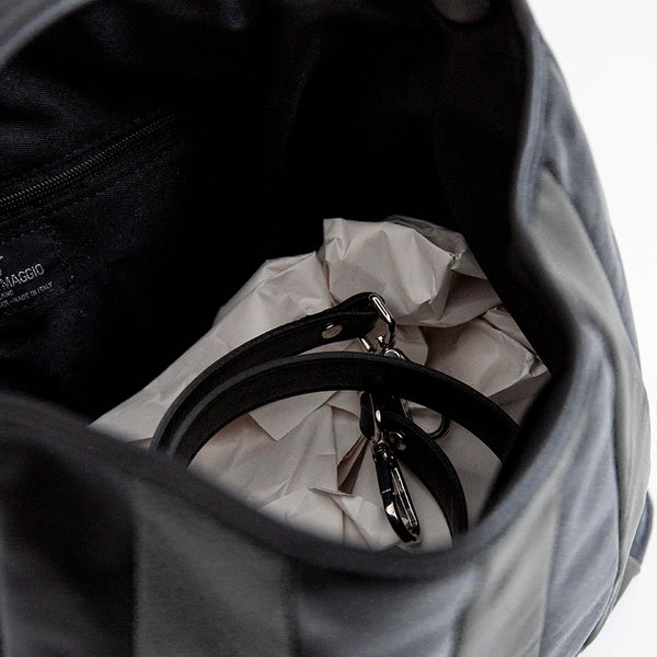 TESSA SMALL - Gray Quilted Nappa Leather Bag