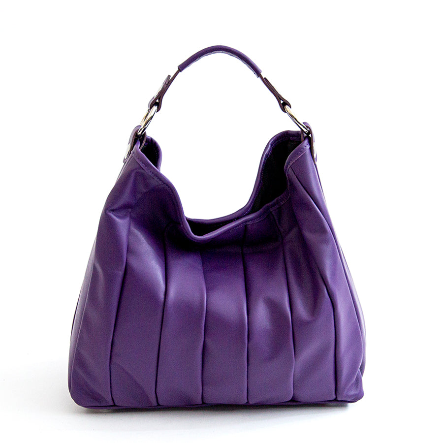 TESSA SMALL - Quilted Purple Nappa Leather Bag