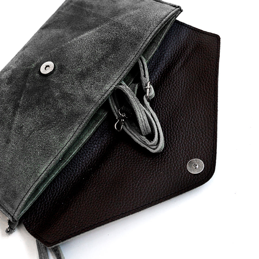 BAG - Black Suede Postina