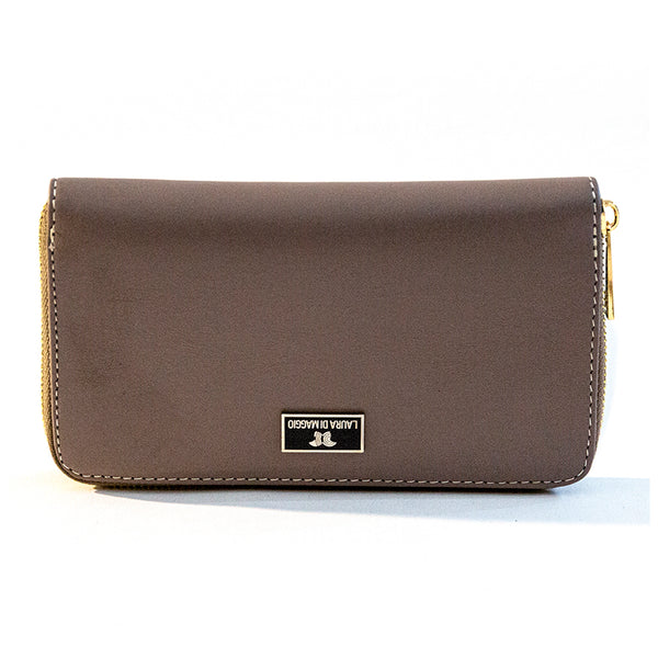 Elegant Taupe Leather Wallet