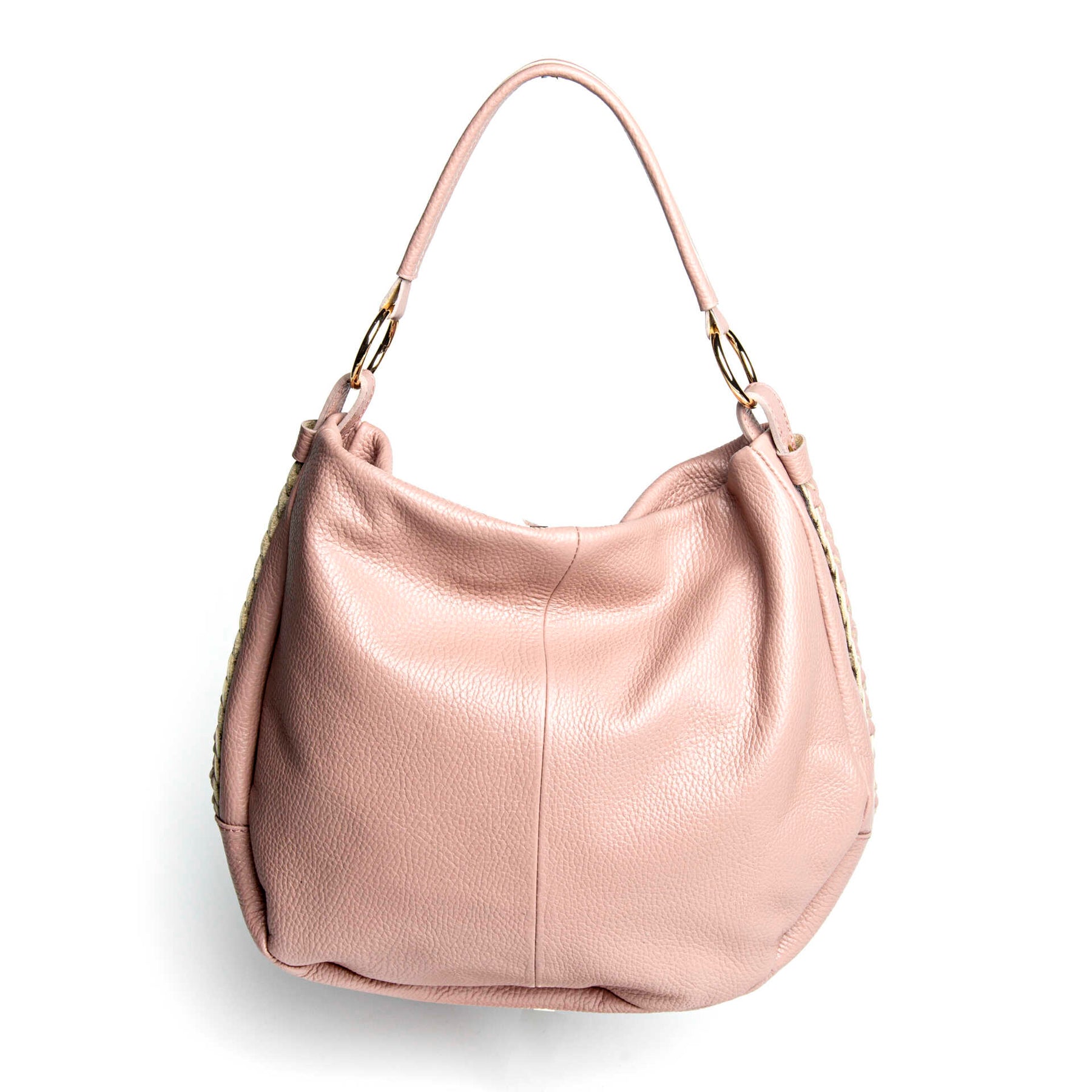 JENNY - Soft bag in antique pink leather
