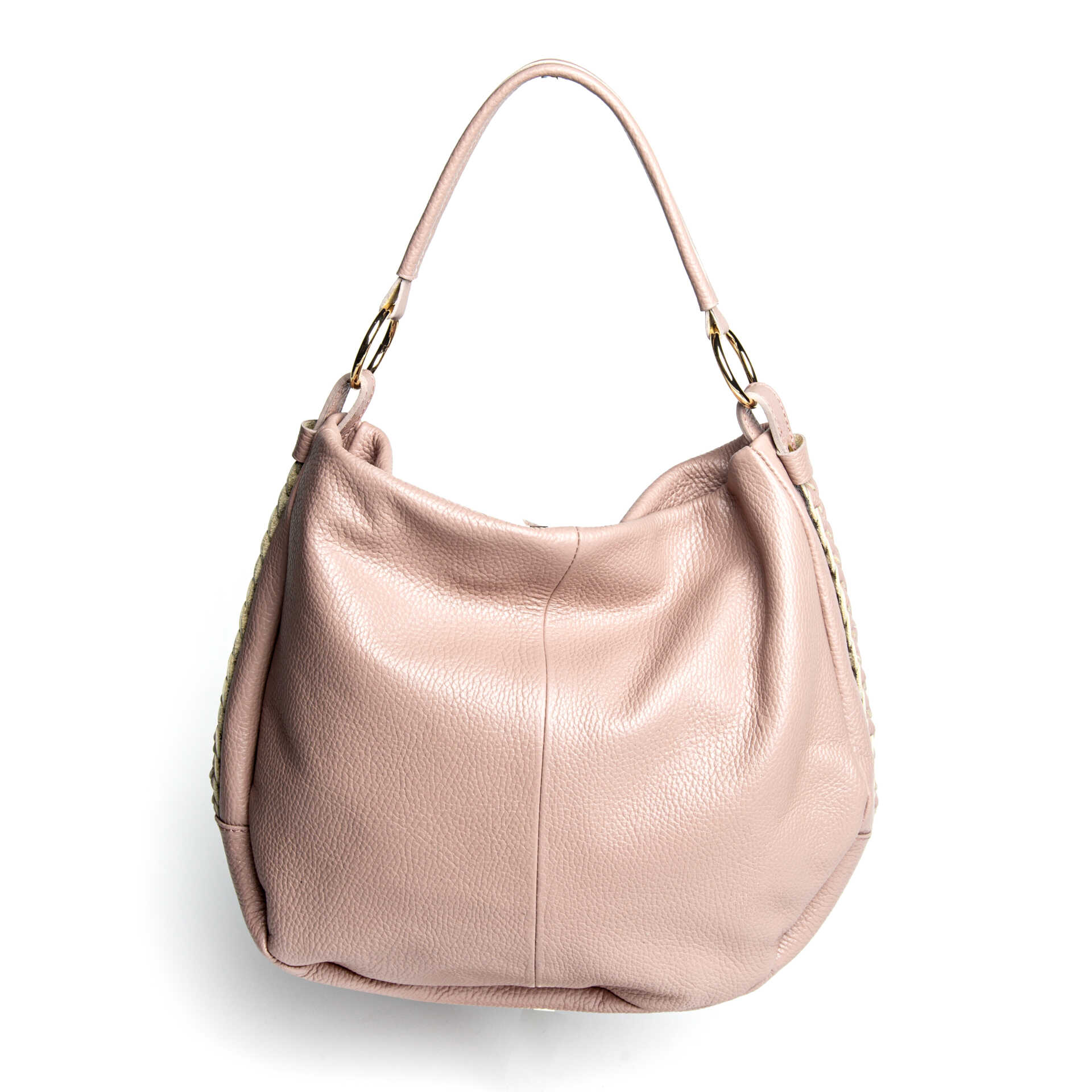 JENNY - Soft bag in antique pink leather