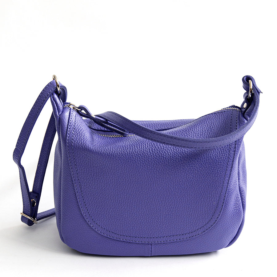 FABIA - Lilac Leather Shoulder Bag