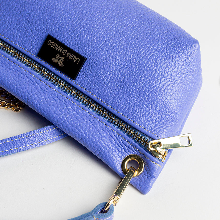 MILLI - Lilac Dollar Print Leather Pouch