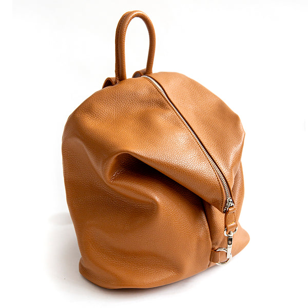 FLIP AM - Leather Zip Backpack