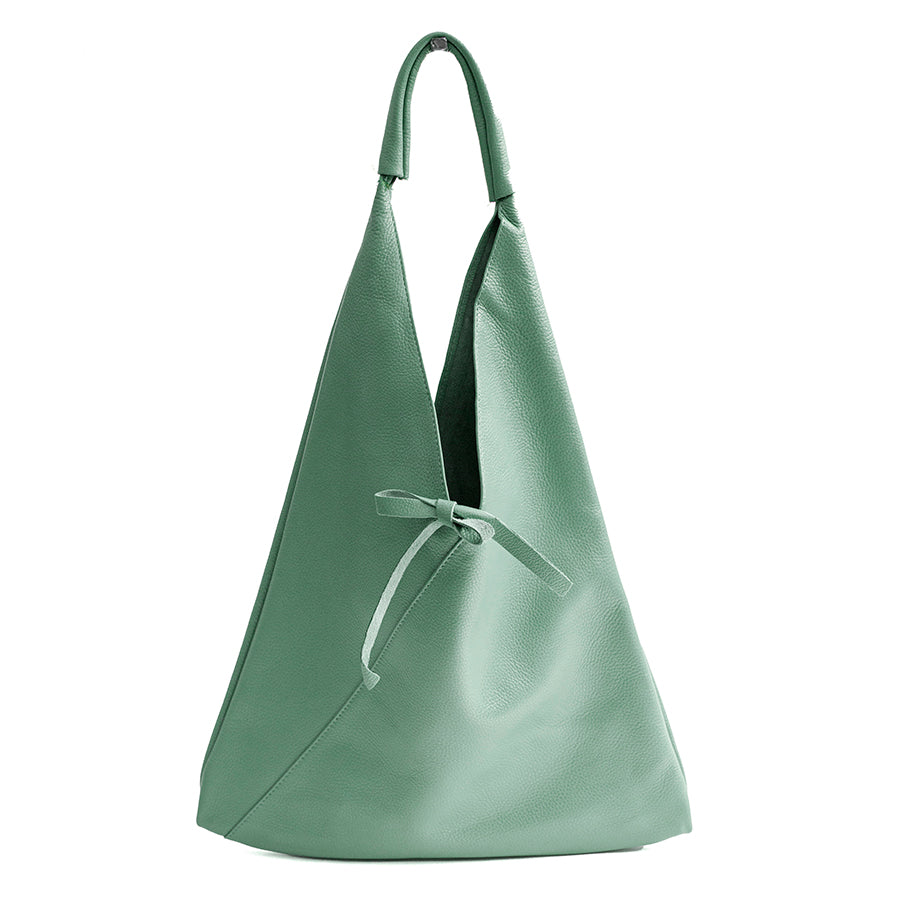 LINA AM - Maxi mint leather bag