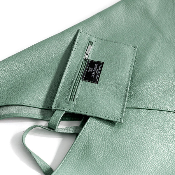 LINA AM - Maxi sacca in pelle menta