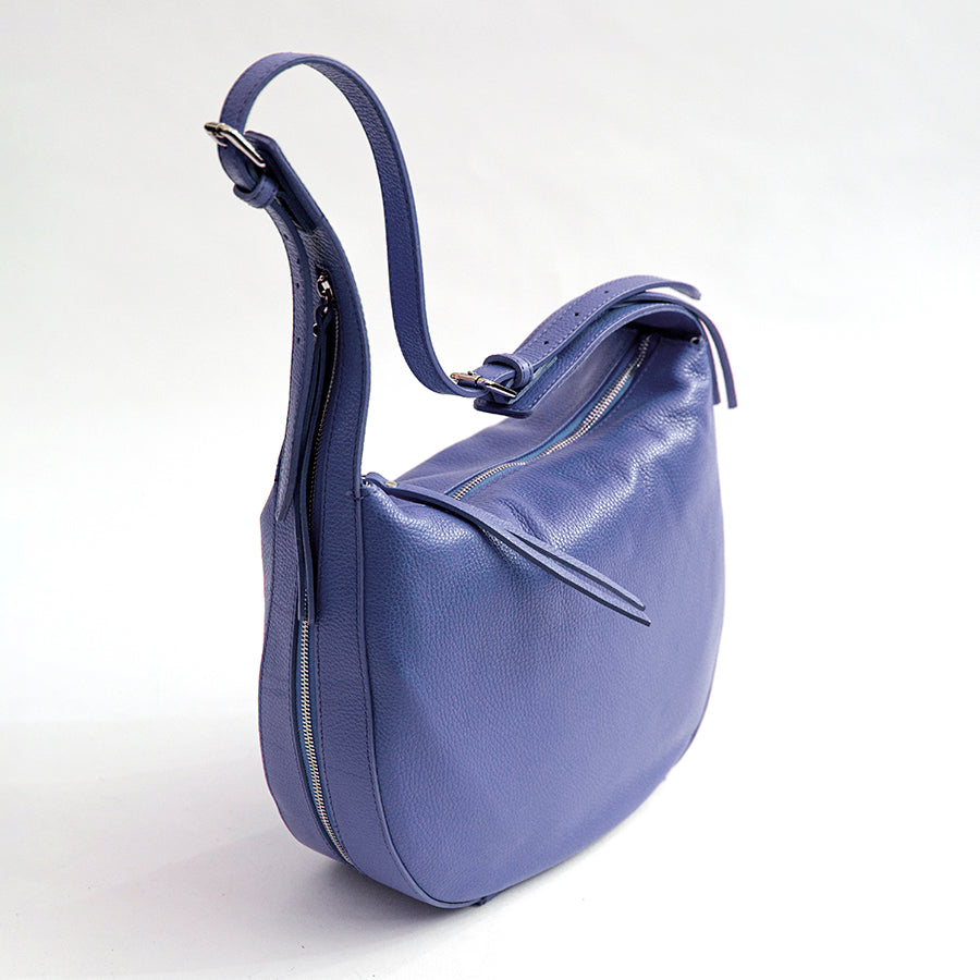 VIKY AM - Bag with adjustable leather handle in lilac