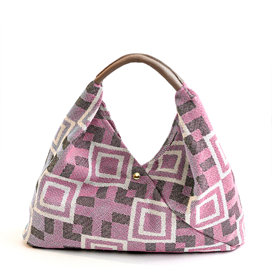 FANTASY SAC - Borsa in Tessuto Rosa Stampata