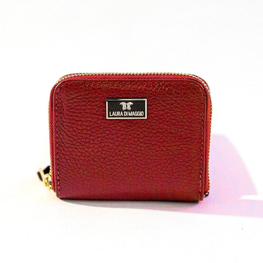 Mini Red Leather Wallet