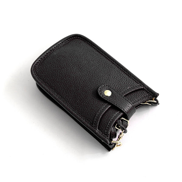 CELL PHONE HOLDER IT - black dollar leather