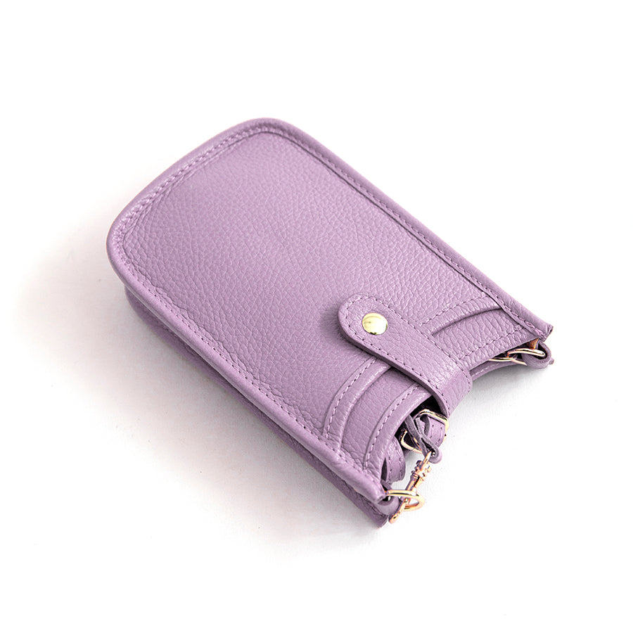 CELL PHONE HOLDER - lilac dollar leather
