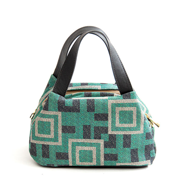 FANTASY - Bauletto in camoscio stampato tiffany
