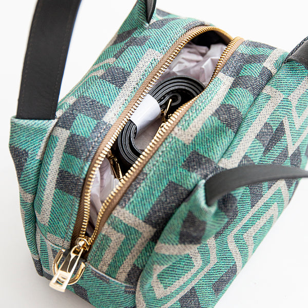 FANTASY - Tiffany Printed Suede Handbag