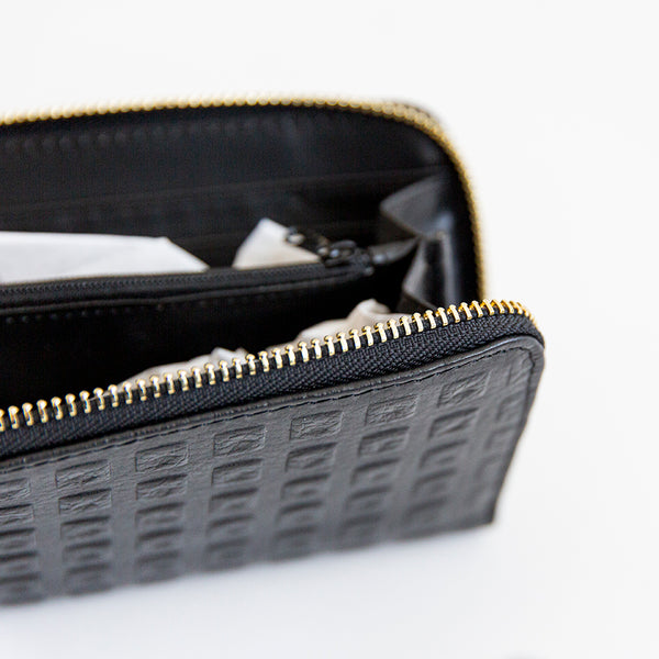 Medium Black Leather Wallet