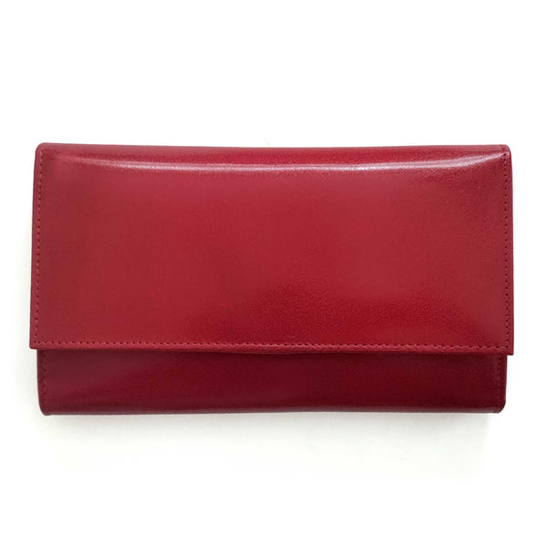 Large Ruby Patent Leather Wallet