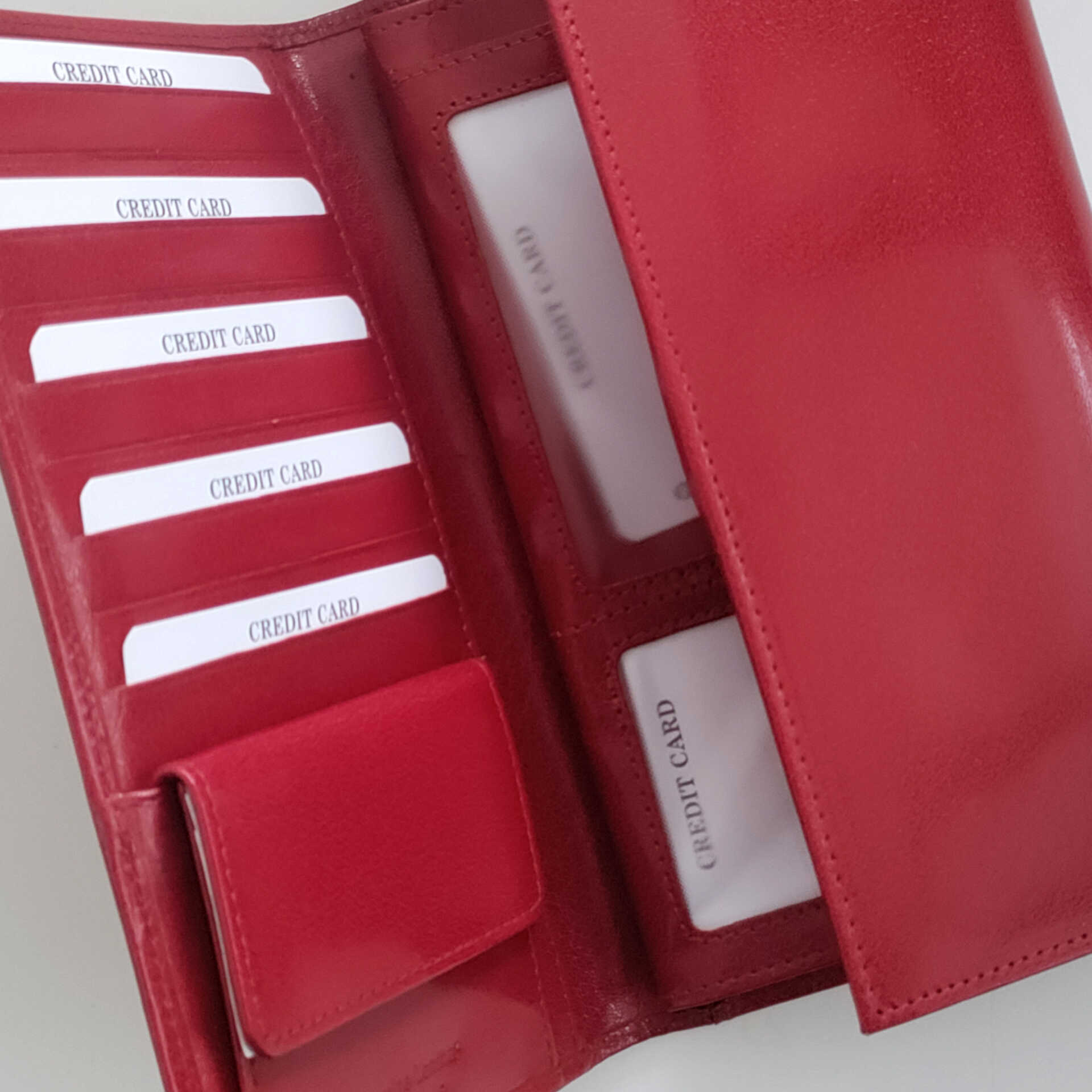 Large Ruby Patent Leather Wallet