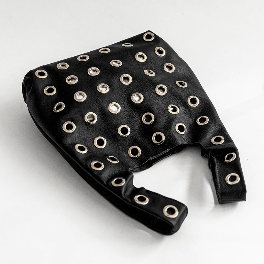 ADELE - Bag with sails in black nappa leather