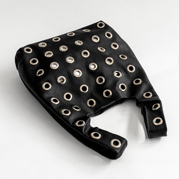 ADELE - Bag with sails in black nappa leather