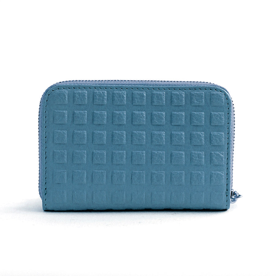 Medium Leather Wallet in Avio