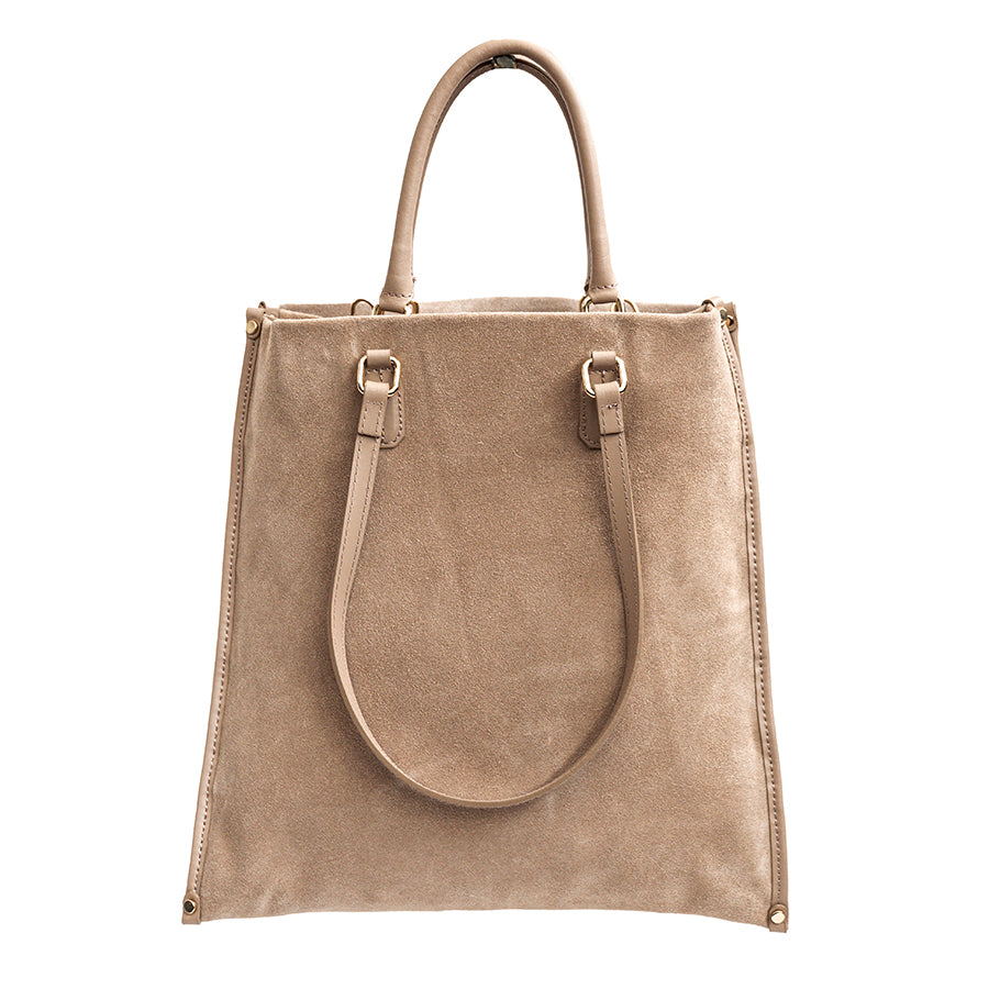 HELO - Maxi bag in sand suede