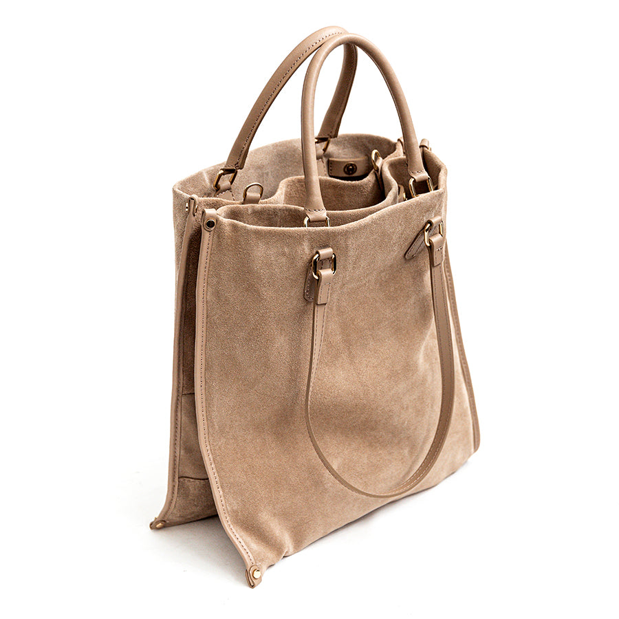 HELO - Maxi bag in sand suede