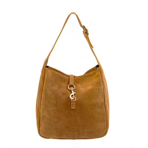 MEG AM - Camel Suede Bag
