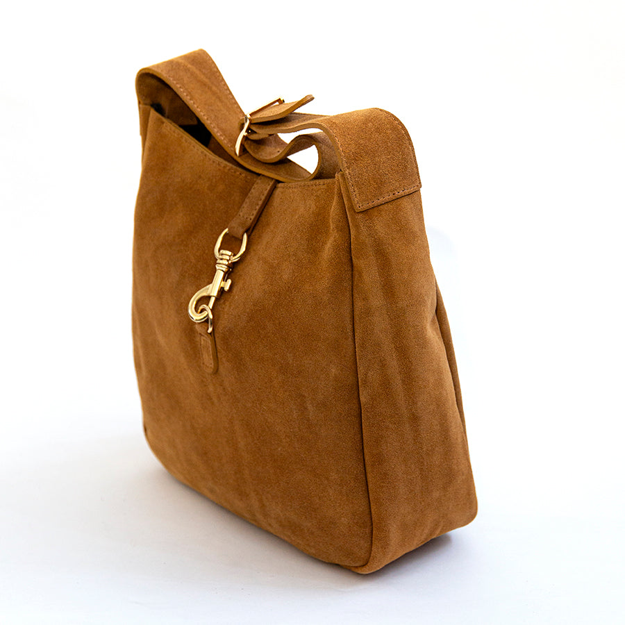 MEG AM - Camel Suede Bag