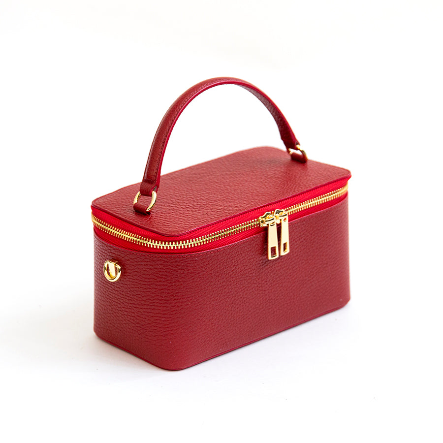 MINI - Red Dollar Leather Handbag