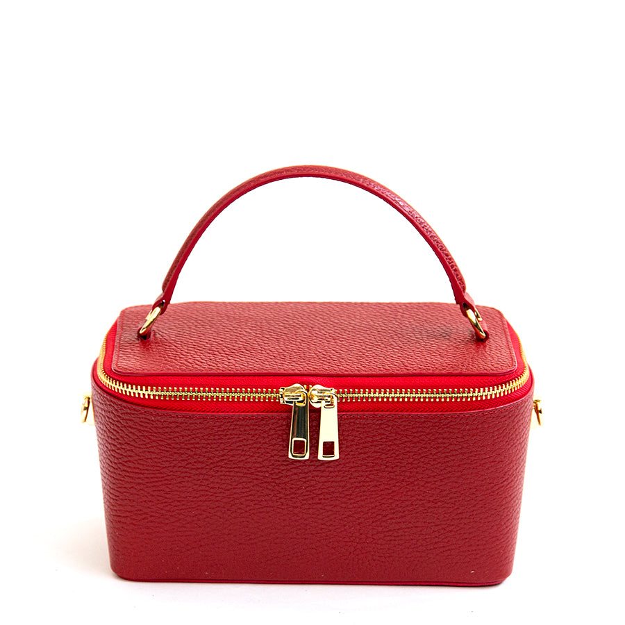 MINI - Red Dollar Leather Handbag