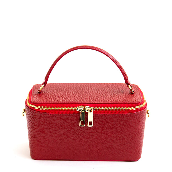 MINI - Red Dollar Leather Handbag