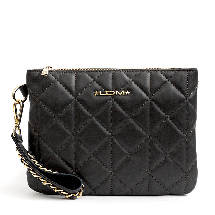 PARIS - Black quilted nappa leather bag